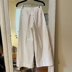 Elizabeth and James Cream Flare Jeans